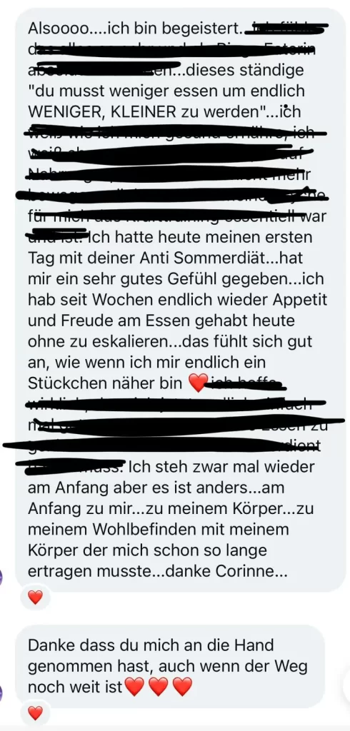 Testimonial Antisommerdiät